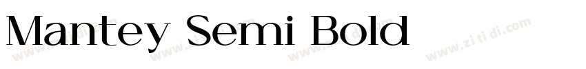 Mantey Semi Bold字体转换